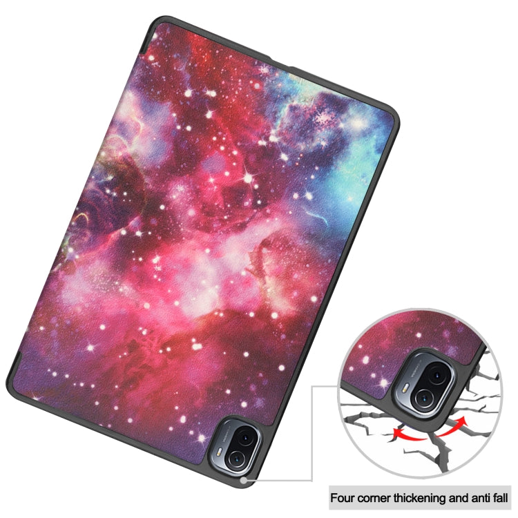 Custer Painted PU Leather Case with Sleep / Wake-up Function & 3-Fold Holder, For Xiaomi Pad 5