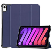 Load image into Gallery viewer, Custer Texture 3-Fold Holder Smart Leather Tablet Case, For iPad mini 6 / mini 2024, For iPad mini 6