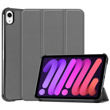 Load image into Gallery viewer, Custer Texture 3-Fold Holder Smart Leather Tablet Case, For iPad mini 6 / mini 2024, For iPad mini 6