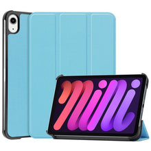 Load image into Gallery viewer, Custer Texture 3-Fold Holder Smart Leather Tablet Case, For iPad mini 6 / mini 2024, For iPad mini 6