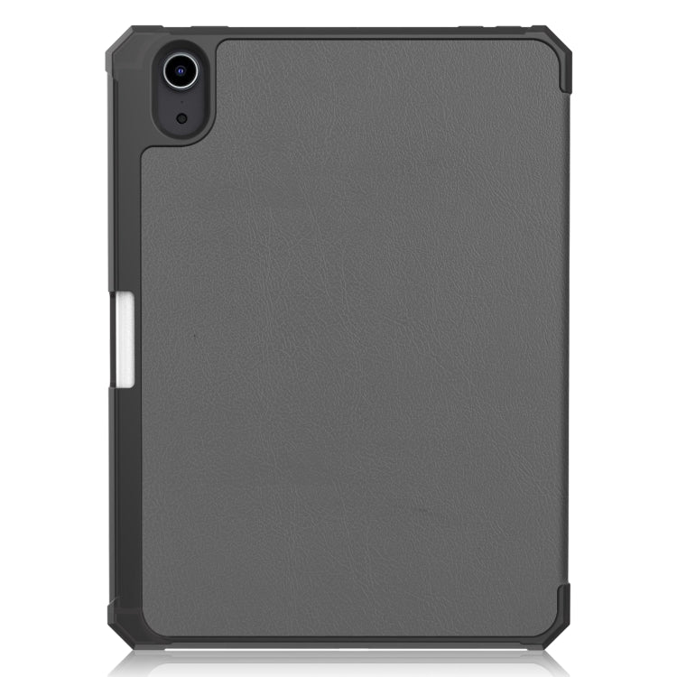 Custer Pure Color TPU Smart Leather Tablet Case with 3-Fold Holder & Pen Slot, For iPad mini 6 / mini 2024