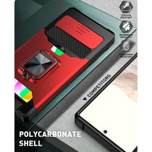 Load image into Gallery viewer, Sliding Camera Cover Design PC + TPU Shockproof Case with Ring Holder &amp; Card Slot, For Google Pixel 6 Pro, For Samsung Galaxy A52, For Samsung Galaxy A72, For Samsung Galaxy S21, For Samsung Galaxy S21+, For Samsung Galaxy A12