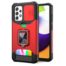 Load image into Gallery viewer, Sliding Camera Cover Design PC + TPU Shockproof Case with Ring Holder &amp; Card Slot, For Google Pixel 6 Pro, For Samsung Galaxy A52, For Samsung Galaxy A72, For Samsung Galaxy S21, For Samsung Galaxy S21+, For Samsung Galaxy A12