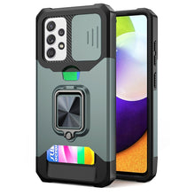 Load image into Gallery viewer, Sliding Camera Cover Design PC + TPU Shockproof Case with Ring Holder &amp; Card Slot, For Google Pixel 6 Pro, For Samsung Galaxy A52, For Samsung Galaxy A72, For Samsung Galaxy S21, For Samsung Galaxy S21+, For Samsung Galaxy A12