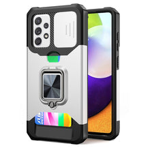 Load image into Gallery viewer, Sliding Camera Cover Design PC + TPU Shockproof Case with Ring Holder &amp; Card Slot, For Google Pixel 6 Pro, For Samsung Galaxy A52, For Samsung Galaxy A72, For Samsung Galaxy S21, For Samsung Galaxy S21+, For Samsung Galaxy A12