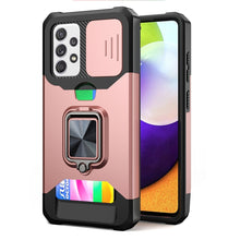 Load image into Gallery viewer, Sliding Camera Cover Design PC + TPU Shockproof Case with Ring Holder &amp; Card Slot, For Google Pixel 6 Pro, For Samsung Galaxy A52, For Samsung Galaxy A72, For Samsung Galaxy S21, For Samsung Galaxy S21+, For Samsung Galaxy A12