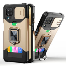 Load image into Gallery viewer, Sliding Camera Cover Design PC + TPU Shockproof Case with Ring Holder &amp; Card Slot, For Google Pixel 6 Pro, For Samsung Galaxy A52, For Samsung Galaxy A72, For Samsung Galaxy S21, For Samsung Galaxy S21+, For Samsung Galaxy A12