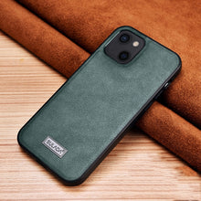 Load image into Gallery viewer, SULADA Shockproof TPU + Handmade Leather Protective Case, For iPhone 13 mini, For iPhone 13, For iPhone 13 Pro, For iPhone 13 Pro Max