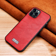 Load image into Gallery viewer, SULADA Shockproof TPU + Handmade Leather Protective Case, For iPhone 13 mini, For iPhone 13, For iPhone 13 Pro, For iPhone 13 Pro Max