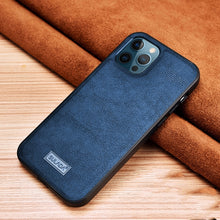 Load image into Gallery viewer, SULADA Shockproof TPU + Handmade Leather Protective Case, For iPhone 13 mini, For iPhone 13, For iPhone 13 Pro, For iPhone 13 Pro Max