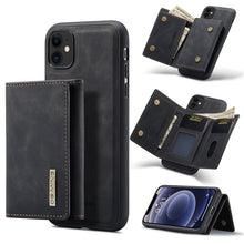 Load image into Gallery viewer, DG.MING M1 Series 3-Fold Multi Card Wallet + Magnetic Back Cover Shockproof Case with Holder Function, For iPhone 11, For iPhone 11 Pro, For iPhone 11 Pro Max