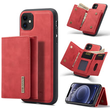 Load image into Gallery viewer, DG.MING M1 Series 3-Fold Multi Card Wallet + Magnetic Back Cover Shockproof Case with Holder Function, For iPhone 11, For iPhone 11 Pro, For iPhone 11 Pro Max