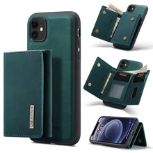 Load image into Gallery viewer, DG.MING M1 Series 3-Fold Multi Card Wallet + Magnetic Back Cover Shockproof Case with Holder Function, For iPhone 11, For iPhone 11 Pro, For iPhone 11 Pro Max