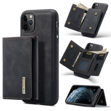 Load image into Gallery viewer, DG.MING M1 Series 3-Fold Multi Card Wallet + Magnetic Back Cover Shockproof Case with Holder Function, For iPhone 11, For iPhone 11 Pro, For iPhone 11 Pro Max