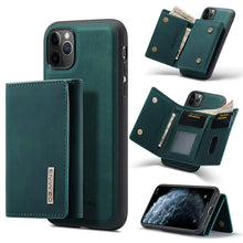 Load image into Gallery viewer, DG.MING M1 Series 3-Fold Multi Card Wallet + Magnetic Back Cover Shockproof Case with Holder Function, For iPhone 11, For iPhone 11 Pro, For iPhone 11 Pro Max