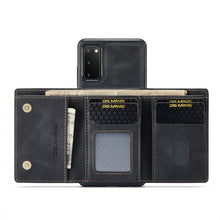 Load image into Gallery viewer, DG.MING M1 Series 3-Fold Multi Card Wallet  Back Cover Shockproof Case with Holder Function, For Samsung Galaxy S20