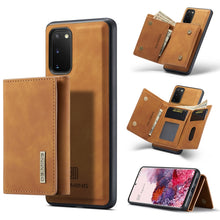 Load image into Gallery viewer, DG.MING M1 Series 3-Fold Multi Card Wallet  Back Cover Shockproof Case with Holder Function, For Samsung Galaxy S20