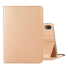 Load image into Gallery viewer, 360 Degree Rotation Litchi Texture Flip Leather Case with Holder, For iPad mini 6 / mini 2024