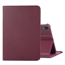 Load image into Gallery viewer, 360 Degree Rotation Litchi Texture Flip Leather Case with Holder, For iPad mini 6 / mini 2024