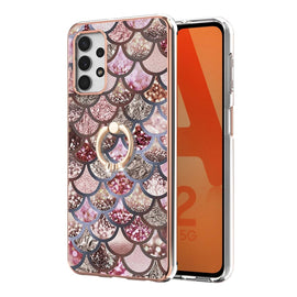 Electroplating Pattern IMD TPU Shockproof Case with Rhinestone Ring Holder, For Samsung Galaxy A32 5G, For Samsung Galaxy A32 4G EU Version, For Samsung Galaxy A51, For Samsung Galaxy A51 5G, For Samsung Galaxy A52 4G/5G, For Samsung Galaxy A71 5G     ...