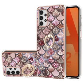 Electroplating Pattern IMD TPU Shockproof Case with Rhinestone Ring Holder, For Samsung Galaxy A32 5G, For Samsung Galaxy A32 4G EU Version, For Samsung Galaxy A51, For Samsung Galaxy A51 5G, For Samsung Galaxy A52 4G/5G, For Samsung Galaxy A71 5G     ...