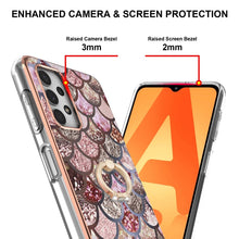 Load image into Gallery viewer, Electroplating Pattern IMD TPU Shockproof Case with Rhinestone Ring Holder, For Samsung Galaxy A32 5G, For Samsung Galaxy A32 4G EU Version, For Samsung Galaxy A51, For Samsung Galaxy A51 5G, For Samsung Galaxy A52 4G/5G, For Samsung Galaxy A71 5G     ...