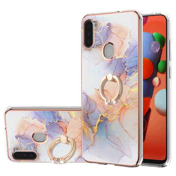 Electroplating Pattern IMD TPU Shockproof Case with Rhinestone Ring Holder, For Samsung Galaxy A82 5G, For Samsung Galaxy M11/A11, For Samsung Galaxy S20, For Samsung Galaxy S20 FE 4G/5G, For Samsung Galaxy S20+, For Samsung Galaxy S20 Ultra           ...