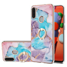 Load image into Gallery viewer, Electroplating Pattern IMD TPU Shockproof Case with Rhinestone Ring Holder, For Samsung Galaxy A82 5G, For Samsung Galaxy M11/A11, For Samsung Galaxy S20, For Samsung Galaxy S20 FE 4G/5G, For Samsung Galaxy S20+, For Samsung Galaxy S20 Ultra           ...