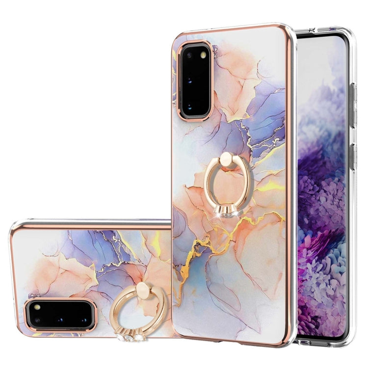 Electroplating Pattern IMD TPU Shockproof Case with Rhinestone Ring Holder, For Samsung Galaxy A82 5G, For Samsung Galaxy M11/A11, For Samsung Galaxy S20, For Samsung Galaxy S20 FE 4G/5G, For Samsung Galaxy S20+, For Samsung Galaxy S20 Ultra           ...