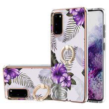 Load image into Gallery viewer, Electroplating Pattern IMD TPU Shockproof Case with Rhinestone Ring Holder, For Samsung Galaxy A82 5G, For Samsung Galaxy M11/A11, For Samsung Galaxy S20, For Samsung Galaxy S20 FE 4G/5G, For Samsung Galaxy S20+, For Samsung Galaxy S20 Ultra           ...