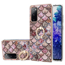 Load image into Gallery viewer, Electroplating Pattern IMD TPU Shockproof Case with Rhinestone Ring Holder, For Samsung Galaxy A82 5G, For Samsung Galaxy M11/A11, For Samsung Galaxy S20, For Samsung Galaxy S20 FE 4G/5G, For Samsung Galaxy S20+, For Samsung Galaxy S20 Ultra           ...