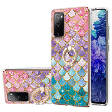 Load image into Gallery viewer, Electroplating Pattern IMD TPU Shockproof Case with Rhinestone Ring Holder, For Samsung Galaxy A82 5G, For Samsung Galaxy M11/A11, For Samsung Galaxy S20, For Samsung Galaxy S20 FE 4G/5G, For Samsung Galaxy S20+, For Samsung Galaxy S20 Ultra           ...