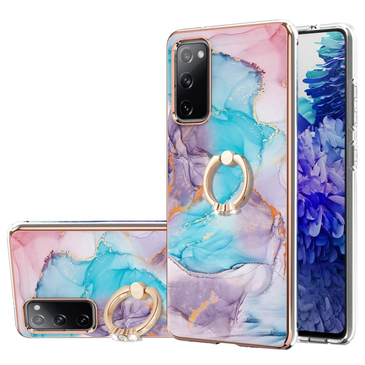 Electroplating Pattern IMD TPU Shockproof Case with Rhinestone Ring Holder, For Samsung Galaxy A82 5G, For Samsung Galaxy M11/A11, For Samsung Galaxy S20, For Samsung Galaxy S20 FE 4G/5G, For Samsung Galaxy S20+, For Samsung Galaxy S20 Ultra           ...