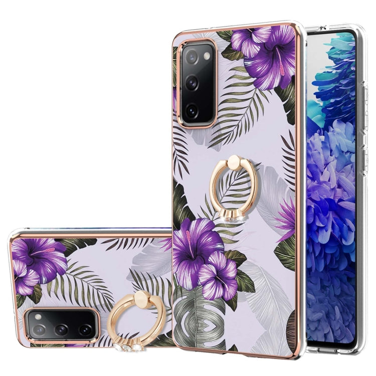 Electroplating Pattern IMD TPU Shockproof Case with Rhinestone Ring Holder, For Samsung Galaxy A82 5G, For Samsung Galaxy M11/A11, For Samsung Galaxy S20, For Samsung Galaxy S20 FE 4G/5G, For Samsung Galaxy S20+, For Samsung Galaxy S20 Ultra           ...