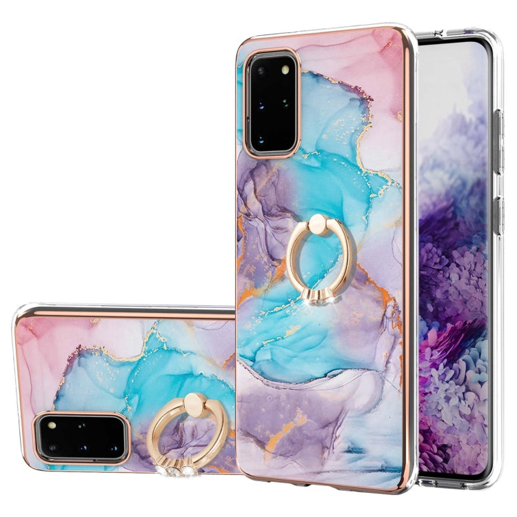 Electroplating Pattern IMD TPU Shockproof Case with Rhinestone Ring Holder, For Samsung Galaxy A82 5G, For Samsung Galaxy M11/A11, For Samsung Galaxy S20, For Samsung Galaxy S20 FE 4G/5G, For Samsung Galaxy S20+, For Samsung Galaxy S20 Ultra           ...