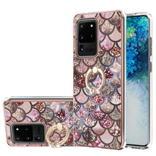 Load image into Gallery viewer, Electroplating Pattern IMD TPU Shockproof Case with Rhinestone Ring Holder, For Samsung Galaxy A82 5G, For Samsung Galaxy M11/A11, For Samsung Galaxy S20, For Samsung Galaxy S20 FE 4G/5G, For Samsung Galaxy S20+, For Samsung Galaxy S20 Ultra           ...
