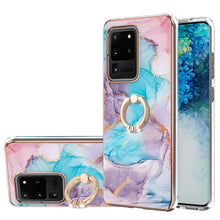 Load image into Gallery viewer, Electroplating Pattern IMD TPU Shockproof Case with Rhinestone Ring Holder, For Samsung Galaxy A82 5G, For Samsung Galaxy M11/A11, For Samsung Galaxy S20, For Samsung Galaxy S20 FE 4G/5G, For Samsung Galaxy S20+, For Samsung Galaxy S20 Ultra           ...