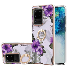 Load image into Gallery viewer, Electroplating Pattern IMD TPU Shockproof Case with Rhinestone Ring Holder, For Samsung Galaxy A82 5G, For Samsung Galaxy M11/A11, For Samsung Galaxy S20, For Samsung Galaxy S20 FE 4G/5G, For Samsung Galaxy S20+, For Samsung Galaxy S20 Ultra           ...