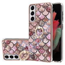 Load image into Gallery viewer, Electroplating Pattern IMD TPU Shockproof Case with Rhinestone Ring Holder, For Samsung Galaxy A82 5G, For Samsung Galaxy M11/A11, For Samsung Galaxy S20, For Samsung Galaxy S20 FE 4G/5G, For Samsung Galaxy S20+, For Samsung Galaxy S20 Ultra           ...