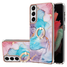 Load image into Gallery viewer, Electroplating Pattern IMD TPU Shockproof Case with Rhinestone Ring Holder, For Samsung Galaxy A82 5G, For Samsung Galaxy M11/A11, For Samsung Galaxy S20, For Samsung Galaxy S20 FE 4G/5G, For Samsung Galaxy S20+, For Samsung Galaxy S20 Ultra           ...