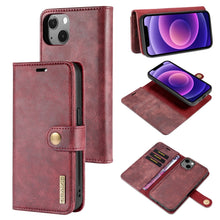 Load image into Gallery viewer, DG.MING Crazy Horse Texture Flip Detachable Magnetic Leather Case with Holder &amp; Card Slots &amp; Wallet, For iPhone 13 mini, For iPhone 13, For iPhone 13 Pro, For iPhone 13 Pro Max