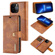 Load image into Gallery viewer, DG.MING Crazy Horse Texture Flip Detachable Magnetic Leather Case with Holder &amp; Card Slots &amp; Wallet, For iPhone 13 mini, For iPhone 13, For iPhone 13 Pro, For iPhone 13 Pro Max