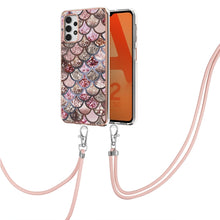 Load image into Gallery viewer, Electroplating Pattern IMD TPU Shockproof Case with Neck Lanyard, For Samsung Galaxy A32 5G, For Samsung Galaxy A32 4G EU Version, For Samsung Galaxy A51, For Samsung Galaxy A51 5G, For Samsung Galaxy A52 5G / 4G, For Samsung Galaxy A71 5G             ...