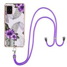 Load image into Gallery viewer, Electroplating Pattern IMD TPU Shockproof Case with Neck Lanyard, For Samsung Galaxy A32 5G, For Samsung Galaxy A32 4G EU Version, For Samsung Galaxy A51, For Samsung Galaxy A51 5G, For Samsung Galaxy A52 5G / 4G, For Samsung Galaxy A71 5G             ...