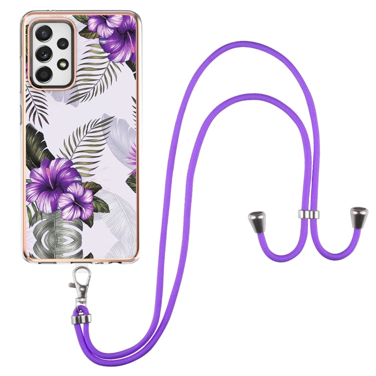 Electroplating Pattern IMD TPU Shockproof Case with Neck Lanyard, For Samsung Galaxy A32 5G, For Samsung Galaxy A32 4G EU Version, For Samsung Galaxy A51, For Samsung Galaxy A51 5G, For Samsung Galaxy A52 5G / 4G, For Samsung Galaxy A71 5G             ...