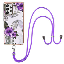 Load image into Gallery viewer, Electroplating Pattern IMD TPU Shockproof Case with Neck Lanyard, For Samsung Galaxy A32 5G, For Samsung Galaxy A32 4G EU Version, For Samsung Galaxy A51, For Samsung Galaxy A51 5G, For Samsung Galaxy A52 5G / 4G, For Samsung Galaxy A71 5G             ...