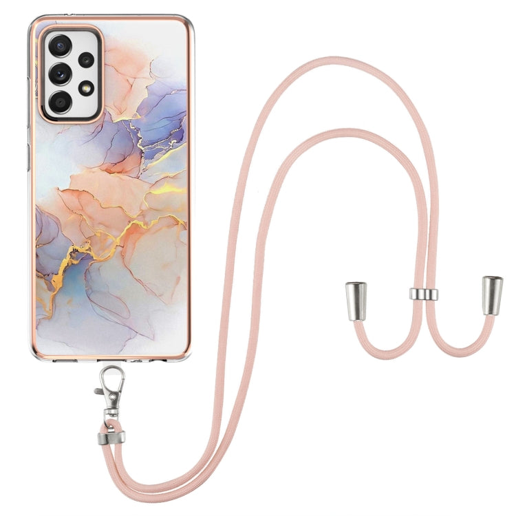 Electroplating Pattern IMD TPU Shockproof Case with Neck Lanyard, For Samsung Galaxy A32 5G, For Samsung Galaxy A32 4G EU Version, For Samsung Galaxy A51, For Samsung Galaxy A51 5G, For Samsung Galaxy A52 5G / 4G, For Samsung Galaxy A71 5G             ...