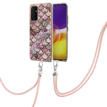 Load image into Gallery viewer, Electroplating Pattern IMD TPU Shockproof Case with Neck Lanyard, For Samsung Galaxy A82 5G, For Samsung Galaxy M11 / A11, For Samsung Galaxy S20, For Samsung Galaxy S20 FE 5G / 4G, For Samsung Galaxy S20+, For Samsung Galaxy S20 Ultra                 ...