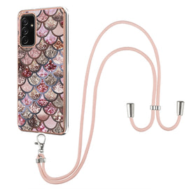Electroplating Pattern IMD TPU Shockproof Case with Neck Lanyard, For Samsung Galaxy A82 5G, For Samsung Galaxy M11 / A11, For Samsung Galaxy S20, For Samsung Galaxy S20 FE 5G / 4G, For Samsung Galaxy S20+, For Samsung Galaxy S20 Ultra                 ...