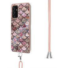 Load image into Gallery viewer, Electroplating Pattern IMD TPU Shockproof Case with Neck Lanyard, For Samsung Galaxy A82 5G, For Samsung Galaxy M11 / A11, For Samsung Galaxy S20, For Samsung Galaxy S20 FE 5G / 4G, For Samsung Galaxy S20+, For Samsung Galaxy S20 Ultra                 ...
